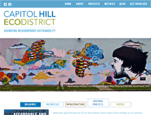 Tablet Screenshot of capitolhillecodistrict.org